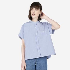 Everlane The Cotton Poplin Short-Sleeve Square Shirt
